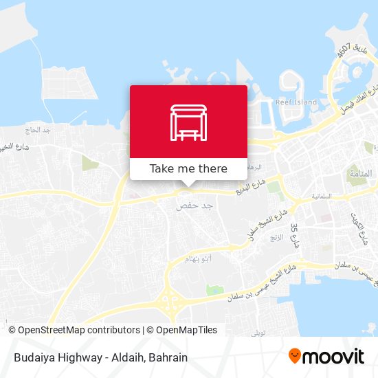 Budaiya Highway - Aldaih map