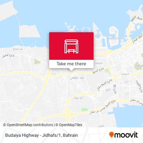 Budaiya Highway - Jidhafs/1 map