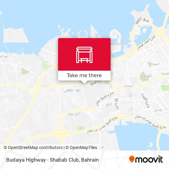 Budaiya Highway - Shabab Club map