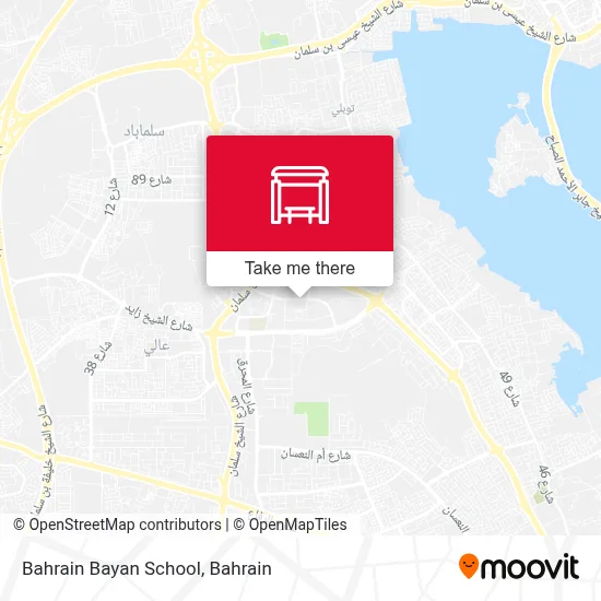 Bahrain Bayan School map