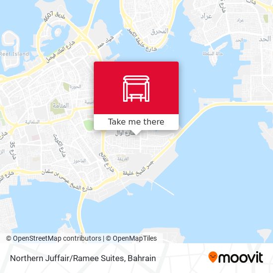 Northern Juffair/Ramee Suites map