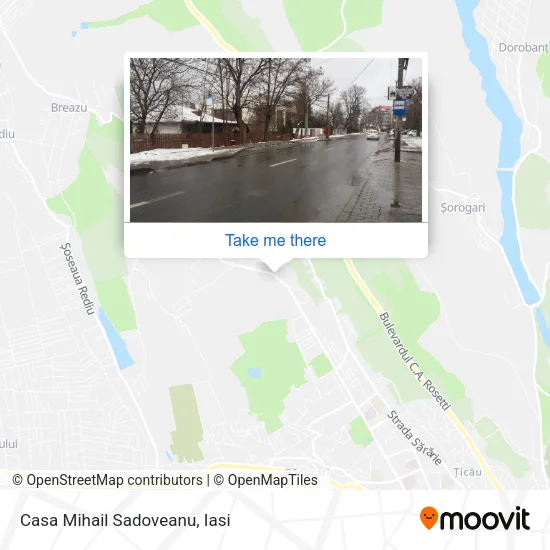 Casa Mihail Sadoveanu map
