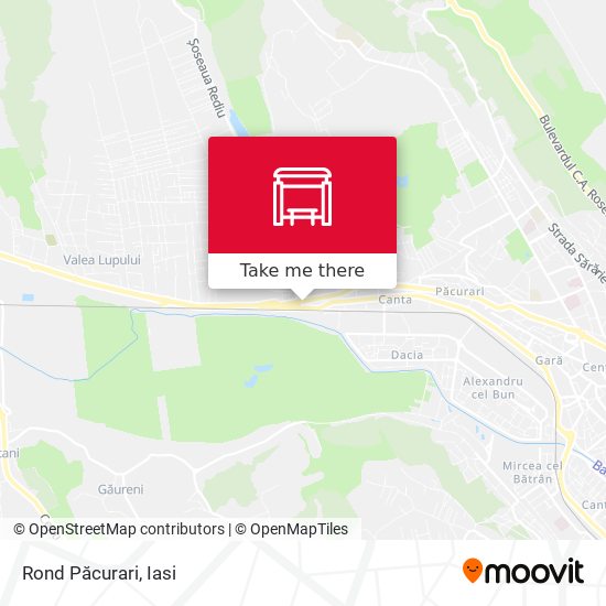 Rond Păcurari map