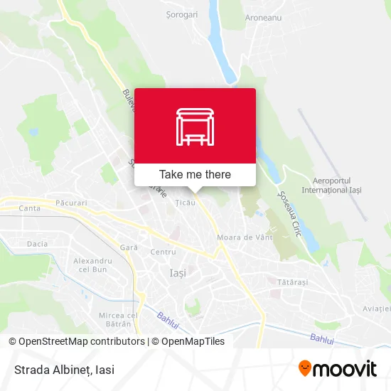 Strada Albineț map