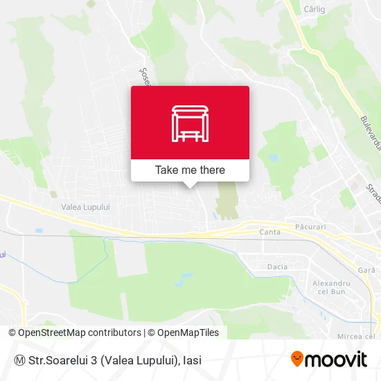 Ⓜ Str.Soarelui 3 (Valea Lupului) map