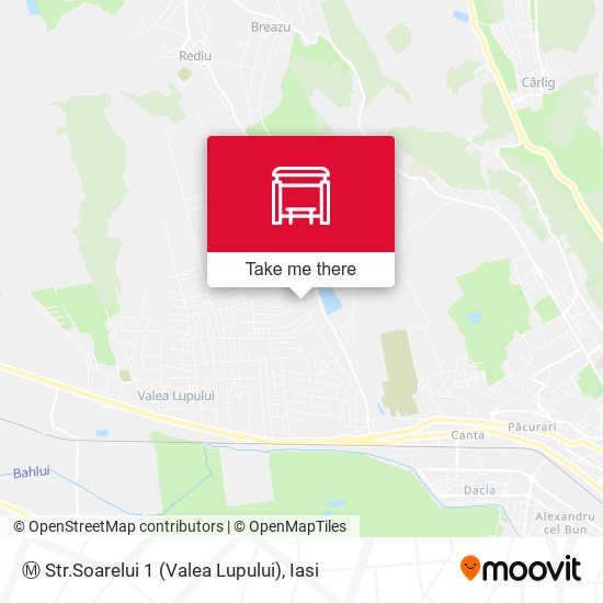 Ⓜ Str.Soarelui 1 (Valea Lupului) map