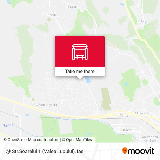 Ⓜ Str.Soarelui 1 (Valea Lupului) map