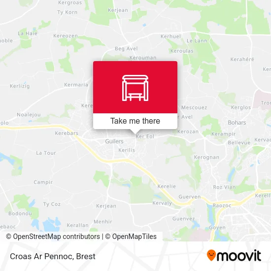 Croas Ar Pennoc map