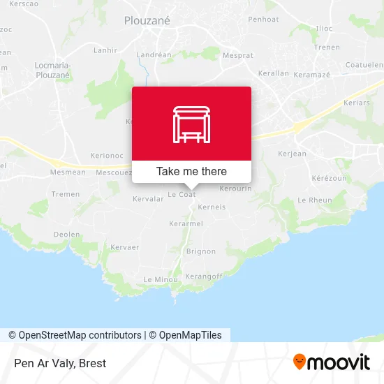 Pen Ar Valy map