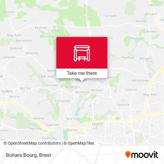 Bohars Bourg map