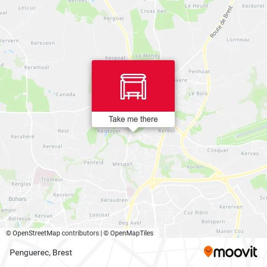 Penguerec map