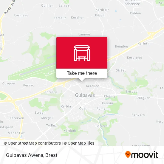 Guipavas Awena map