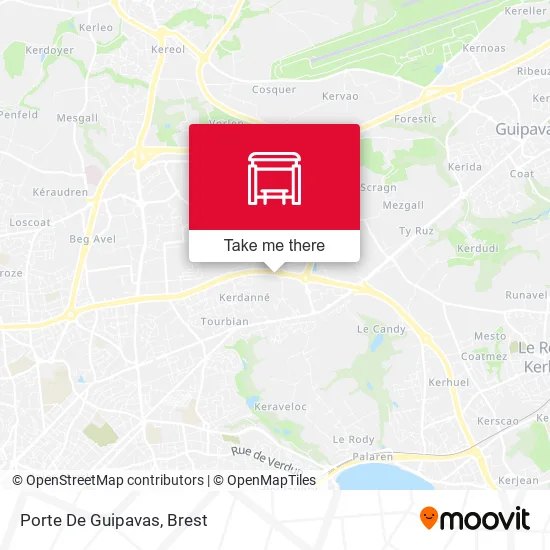 Porte De Guipavas map