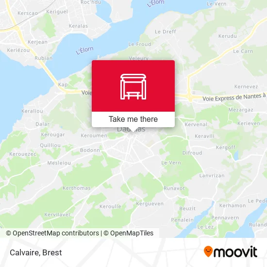 Calvaire map