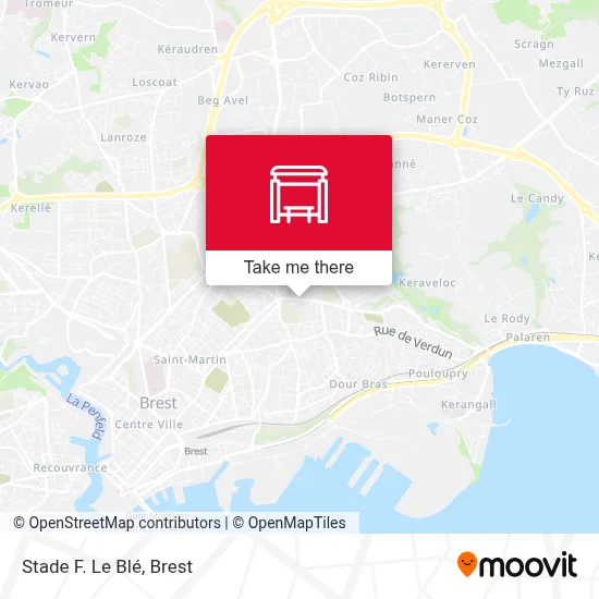Stade F. Le Blé map