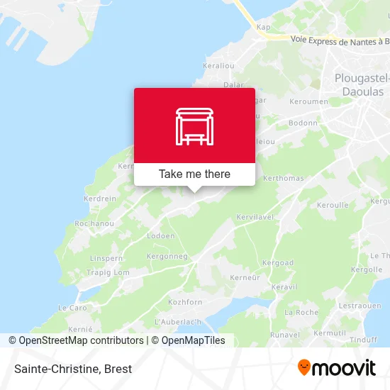 Sainte-Christine map