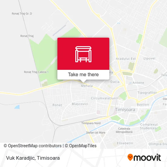 Vuk Karadjic map