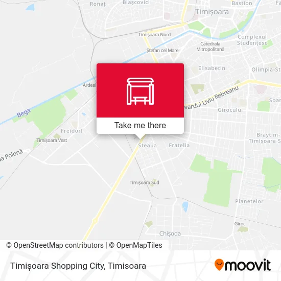 Timișoara Shopping City map