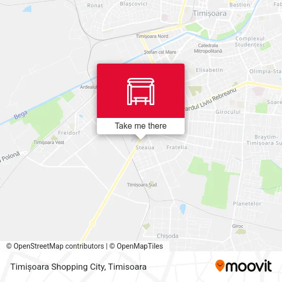 Timișoara Shopping City map