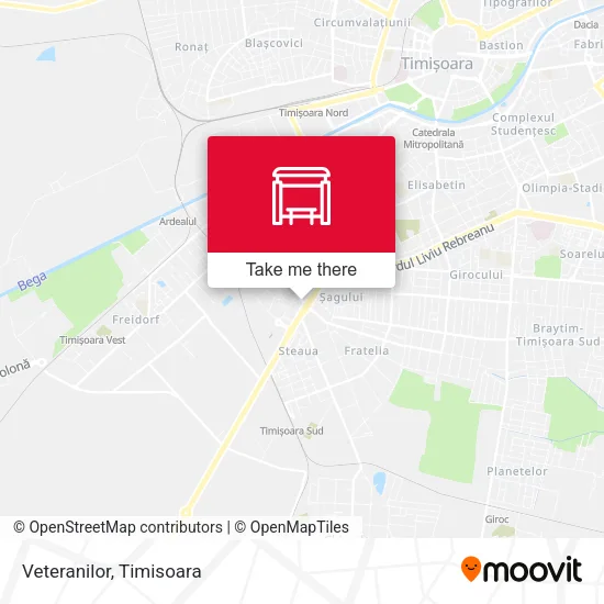 Veteranilor map