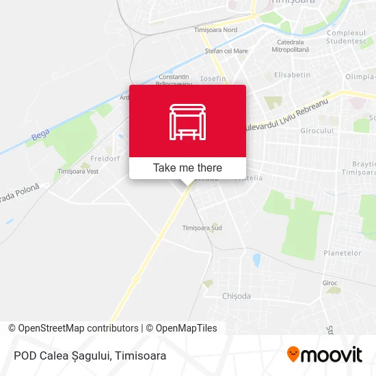 POD Calea Șagului map