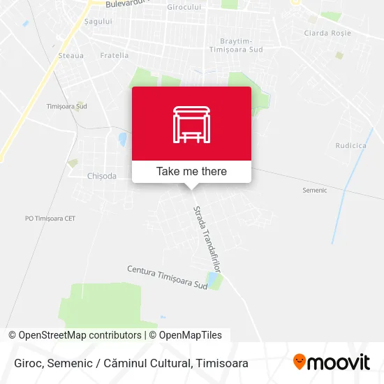 Giroc, Semenic / Căminul Cultural map