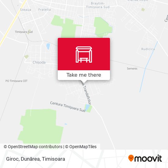 Giroc, Dunărea map