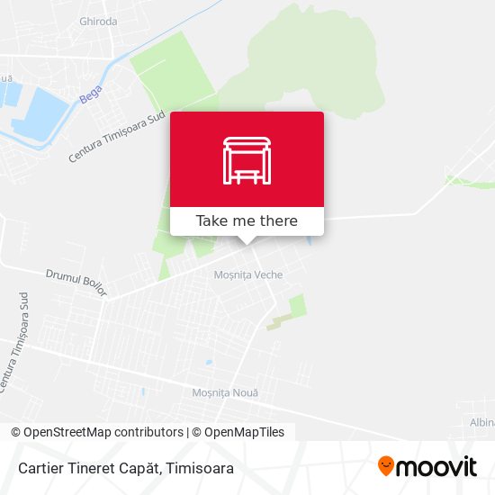 Cartier Tineret Capăt map