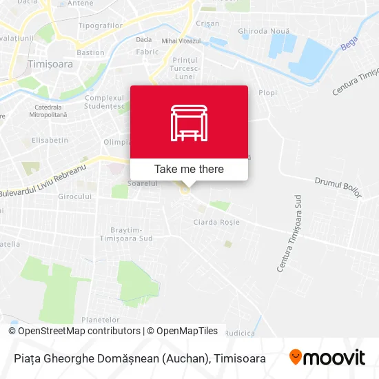 Piața Gheorghe Domășnean (Auchan) map