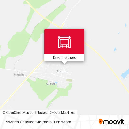 Biserica Catolică Giarmata map