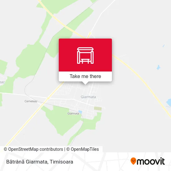 Bătrână Giarmata map