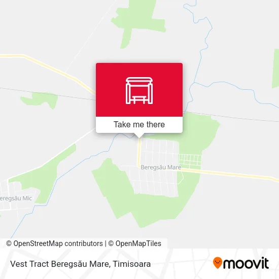 Vest Tract Beregsău Mare map