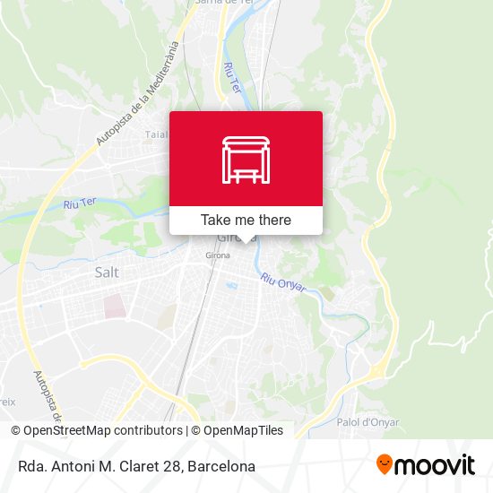 Rda. Antoni M. Claret 28 map
