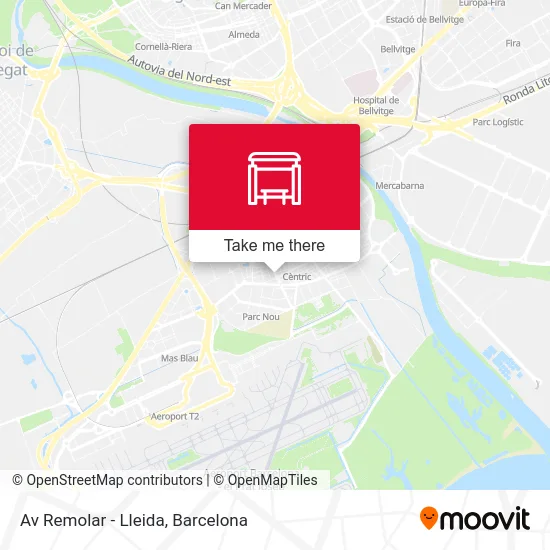 mapa Av Remolar - Lleida
