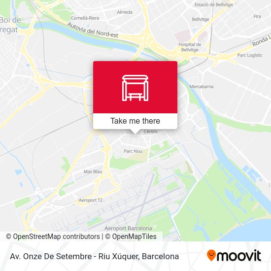 Av. Onze De Setembre - Riu Xúquer map