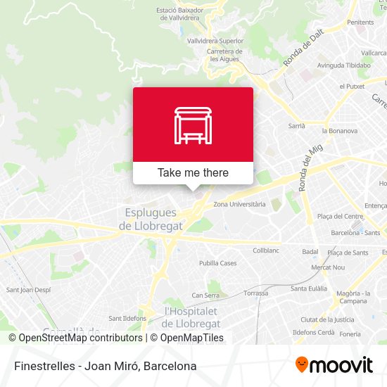 Finestrelles - Joan Miró map