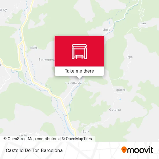 mapa Castello De Tor