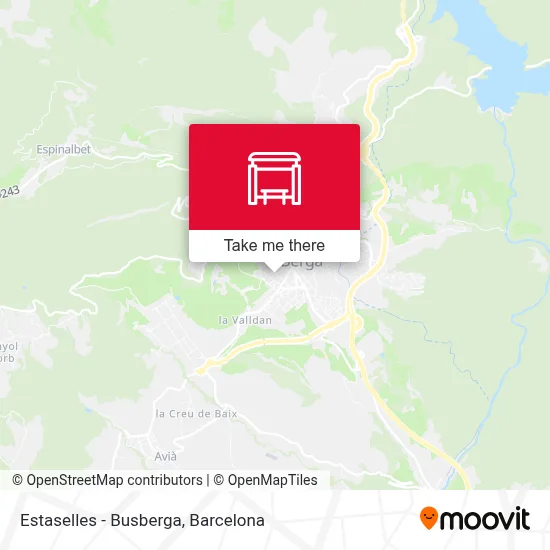 Estaselles - Busberga map