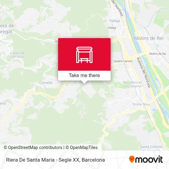 Riera De Santa Maria - Segle XX map