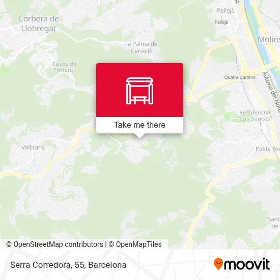 Serra Corredora, 55 map