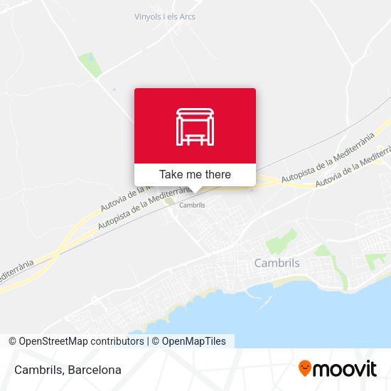 Cambrils map