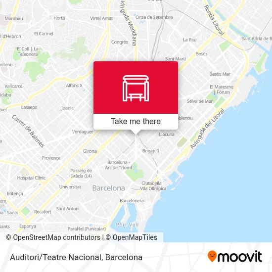 Auditori/Teatre Nacional map