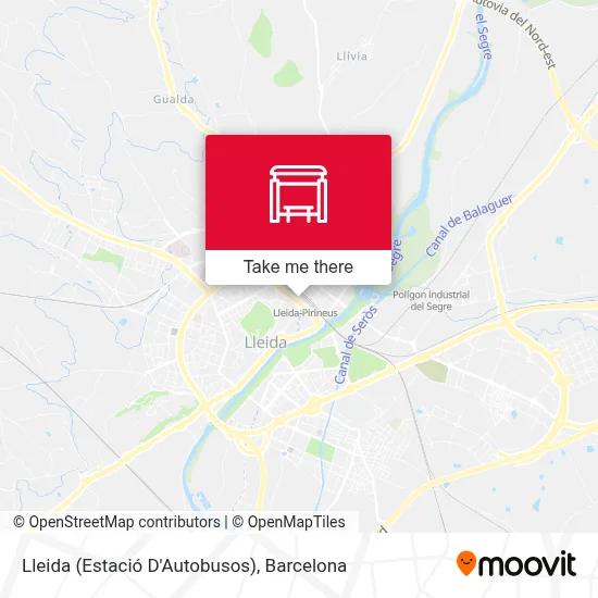mapa Lleida (Estació D'Autobusos)