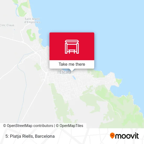 5: Platja Riells map
