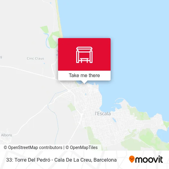 33: Torre Del Pedró - Cala De La Creu map