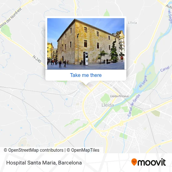 Hospital Santa Maria map