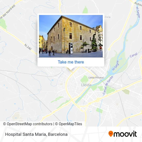 Hospital Santa Maria map