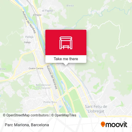 Parc Mariona map