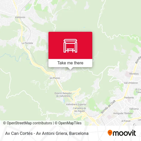Av Can Cortés - Av Antoni Griera map