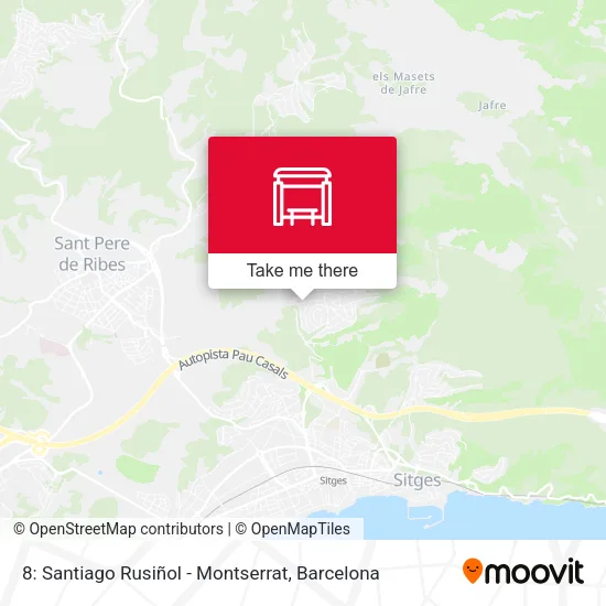 8: Santiago Rusiñol - Montserrat map